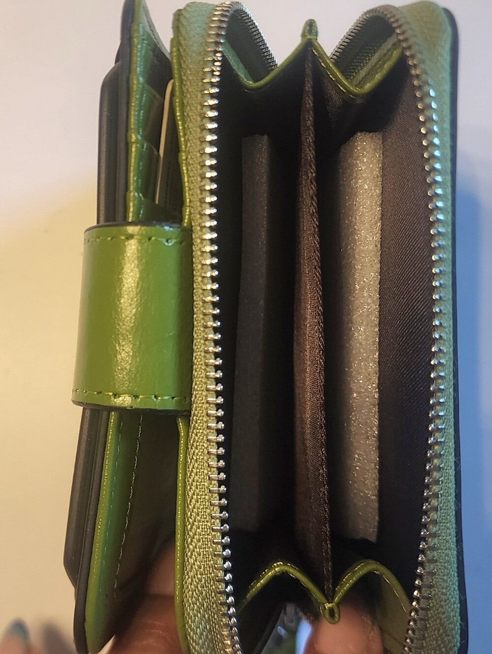 Bostanten RFID Leather Wallet Green - Picture 3 of 5